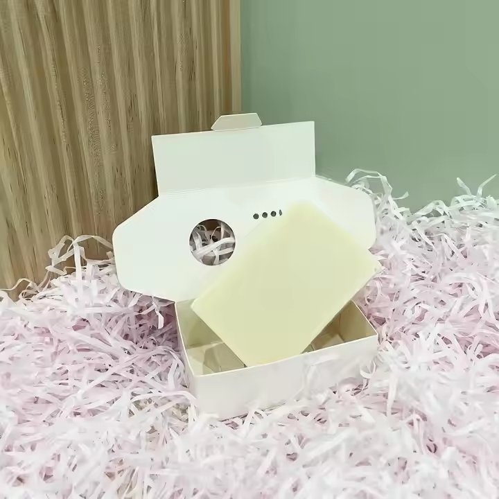 Custom soap eco-friendly Book shape open handmade soap box paper box packaging