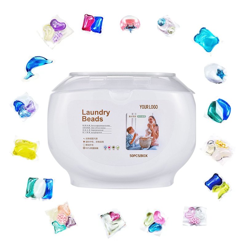 15g OEM ODM custom apparel English label laundry detergent pod capsule stain removal laundry HE 3 in 1 fragrance gel scent pods