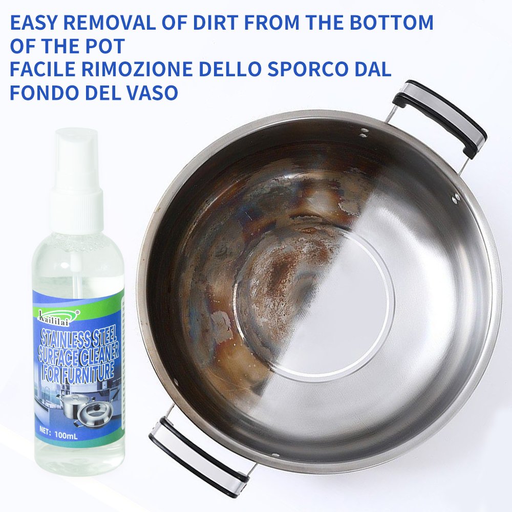 100ml Powerful Rust Remover Kitchen Cleaner Paste Stainless Steel Cookware Cleaning Spray Multi-purpose Household Chemicals