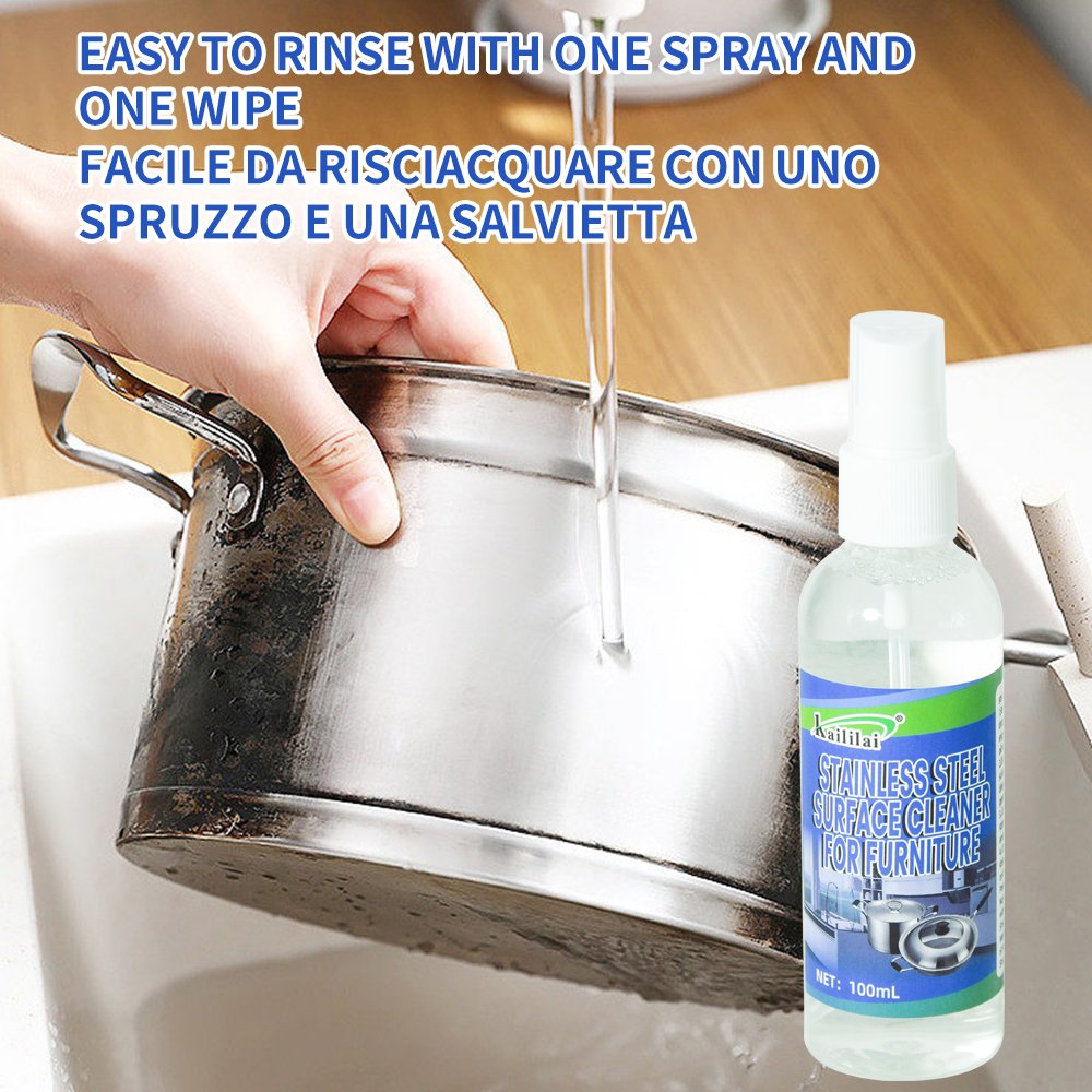 100ml Powerful Rust Remover Kitchen Cleaner Paste Stainless Steel Cookware Cleaning Spray Multi-purpose Household Chemicals