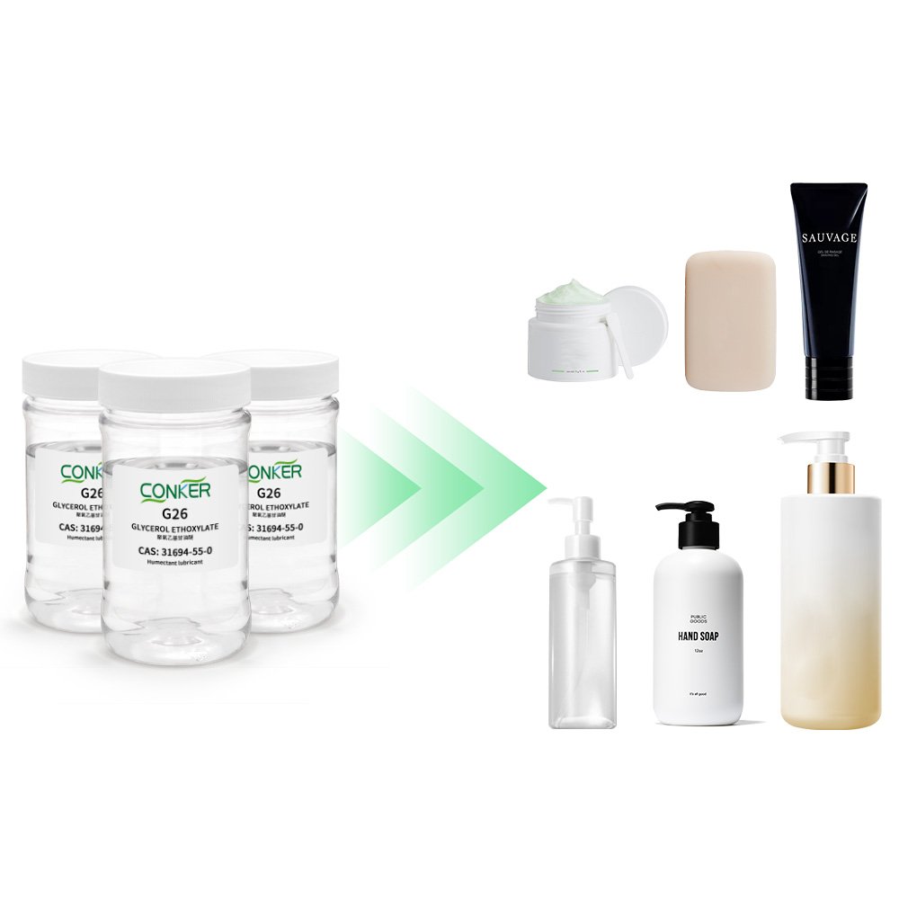 CAS 31694-55-0 daily chemical liquid products Glycerol Ethoxylate cosmetic moisturizer raw materials Glycereth-26