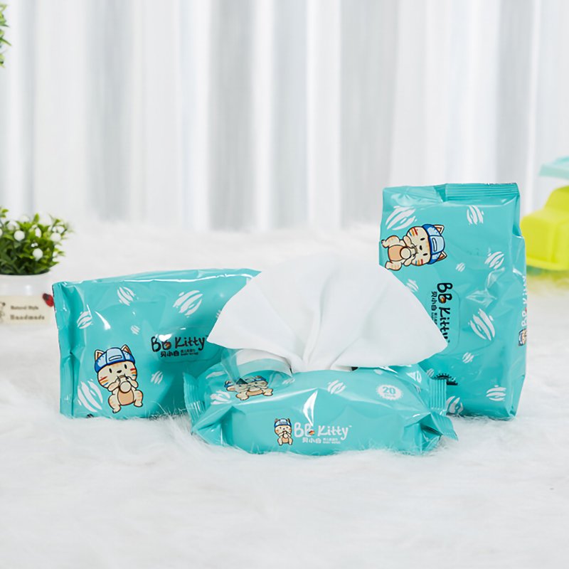 BB Kitty Natural Bamboo Baby Wipes Wholesale High Quality Disposable Baby Wet Wipes Free Sample