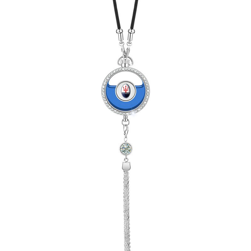 Round glass car perfume bottle Pendant 10ml perfume empty hanging car diffuser bottle