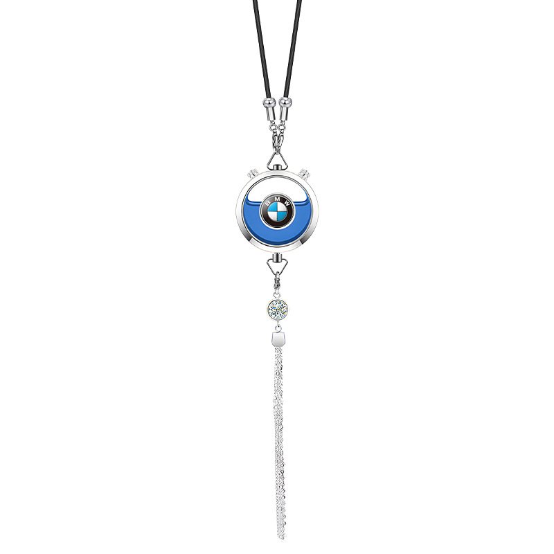 Round glass car perfume bottle Pendant 10ml perfume empty hanging car diffuser bottle