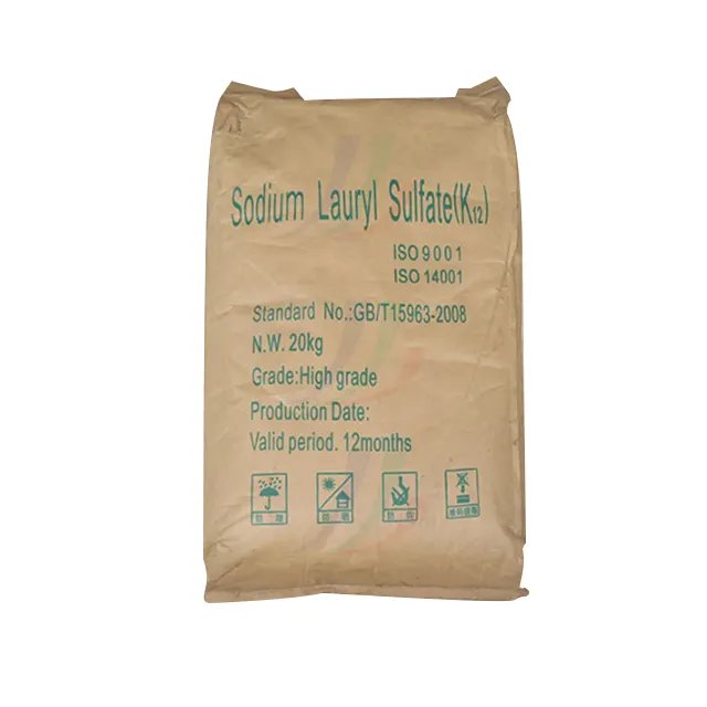 SLS K12 Powder Sodium Lauryl Sulfate 99% Cosmetics, Coatings, Daily Chemical Cleaning Additives Detergent Chemicals