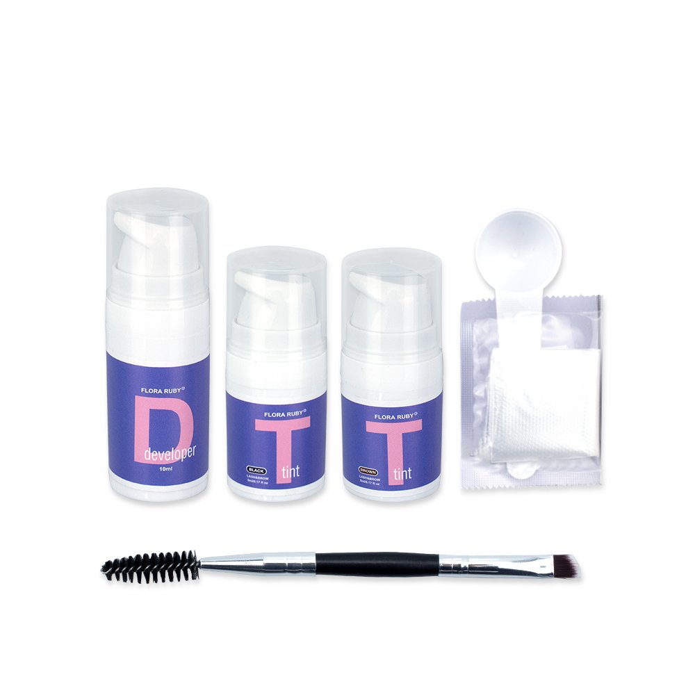 Eyebrow tint long lasting color waterproof brow tint eyebrow dye kit dark brown