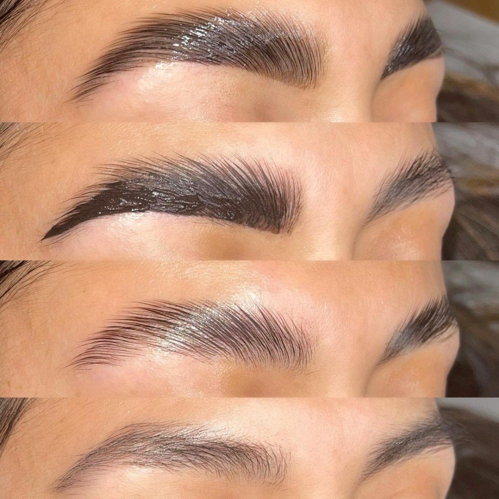 Eyebrow tint long lasting color waterproof brow tint eyebrow dye kit dark brown