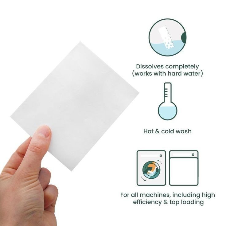 Factory OEM ECO-friendly Fresh Linen Scent APPAREL Laundry Detergent Sheets for clothes washing