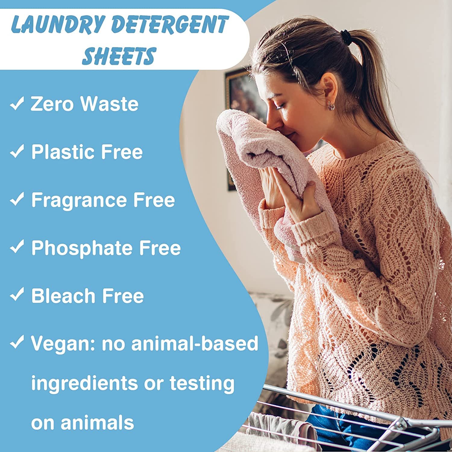 Factory OEM ECO-friendly Fresh Linen Scent APPAREL Laundry Detergent Sheets for clothes washing