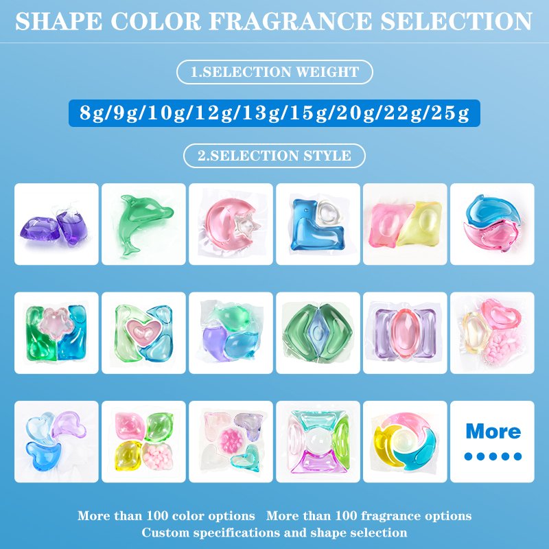 OEM concentrated washing beans gel soap liquid laundry pods detergent capsule