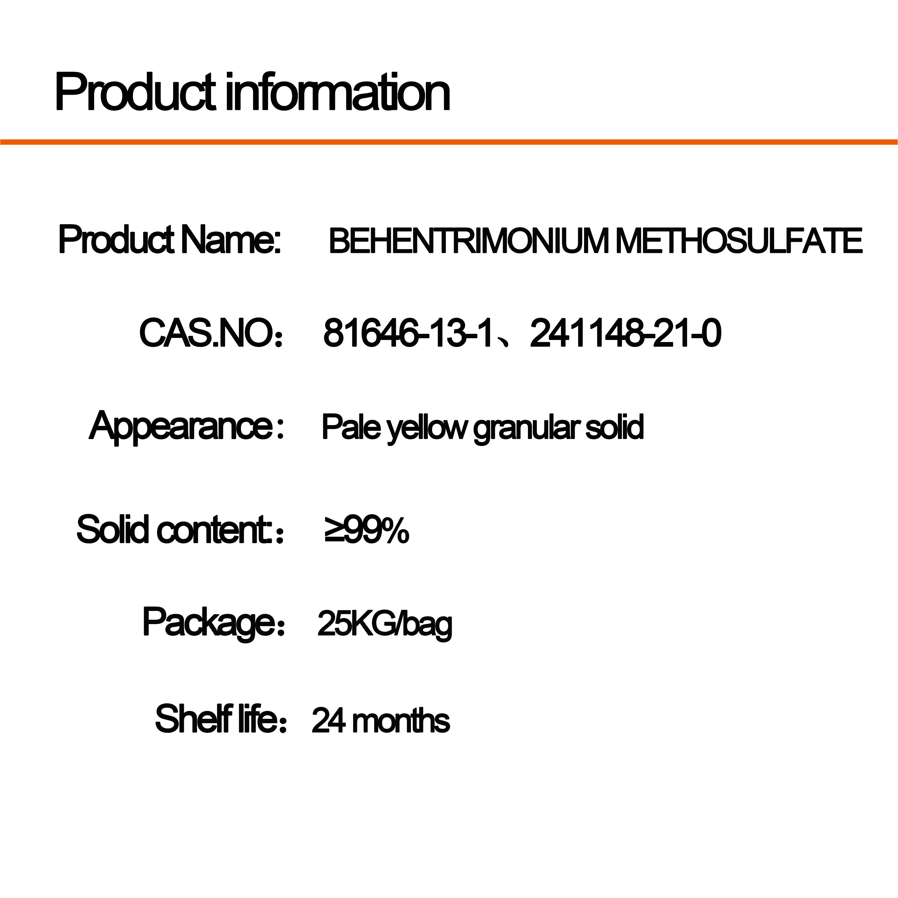 Behentrimonium methosulfate CAS 81646-13-1 Daily chemicals Applied to hair care products Conditioner Factory price