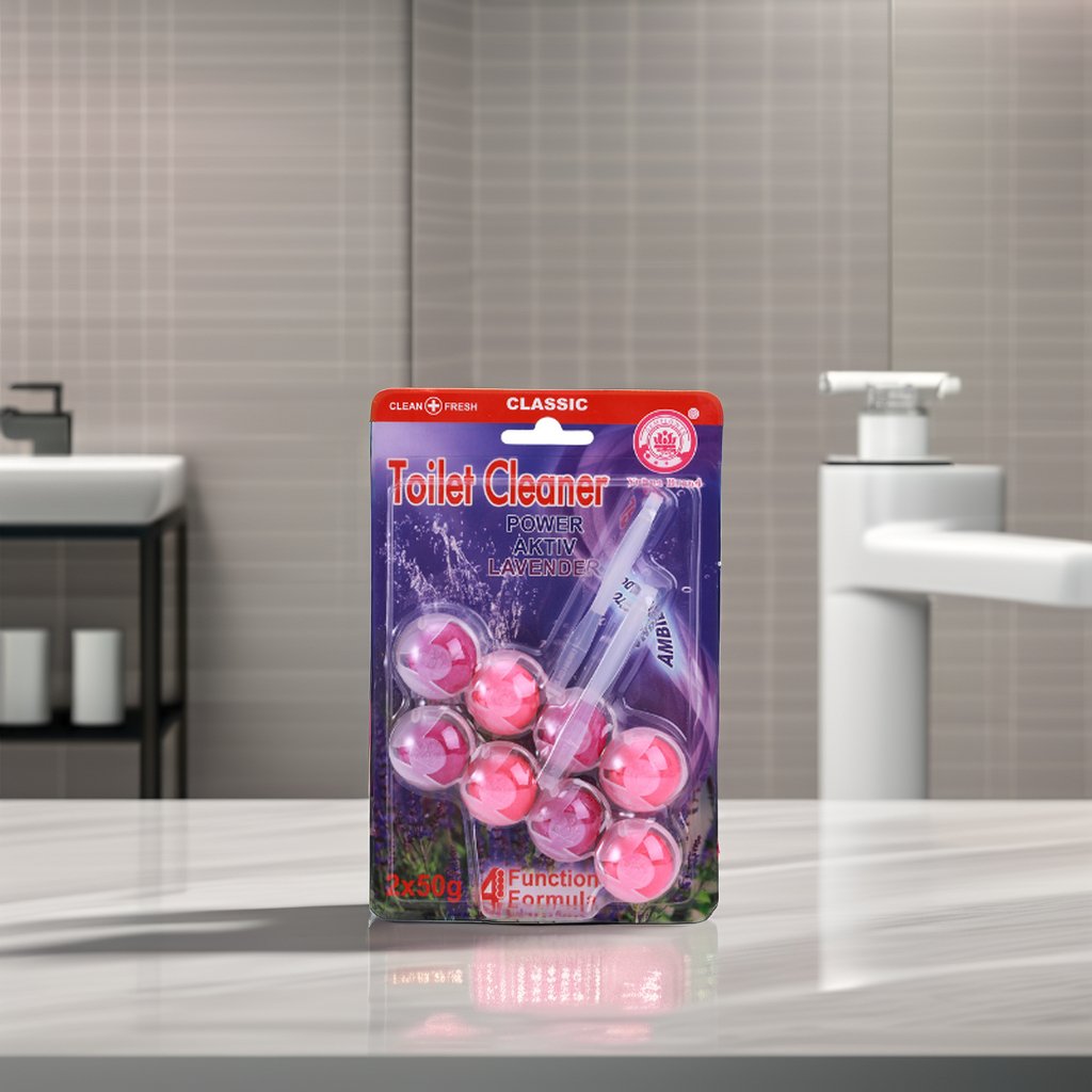 High Quality Multi-Purpose Household Chemicals Best Toilet Bowl Cleaner Deodorizer & Air Freshener Solid Blister Card Packaging