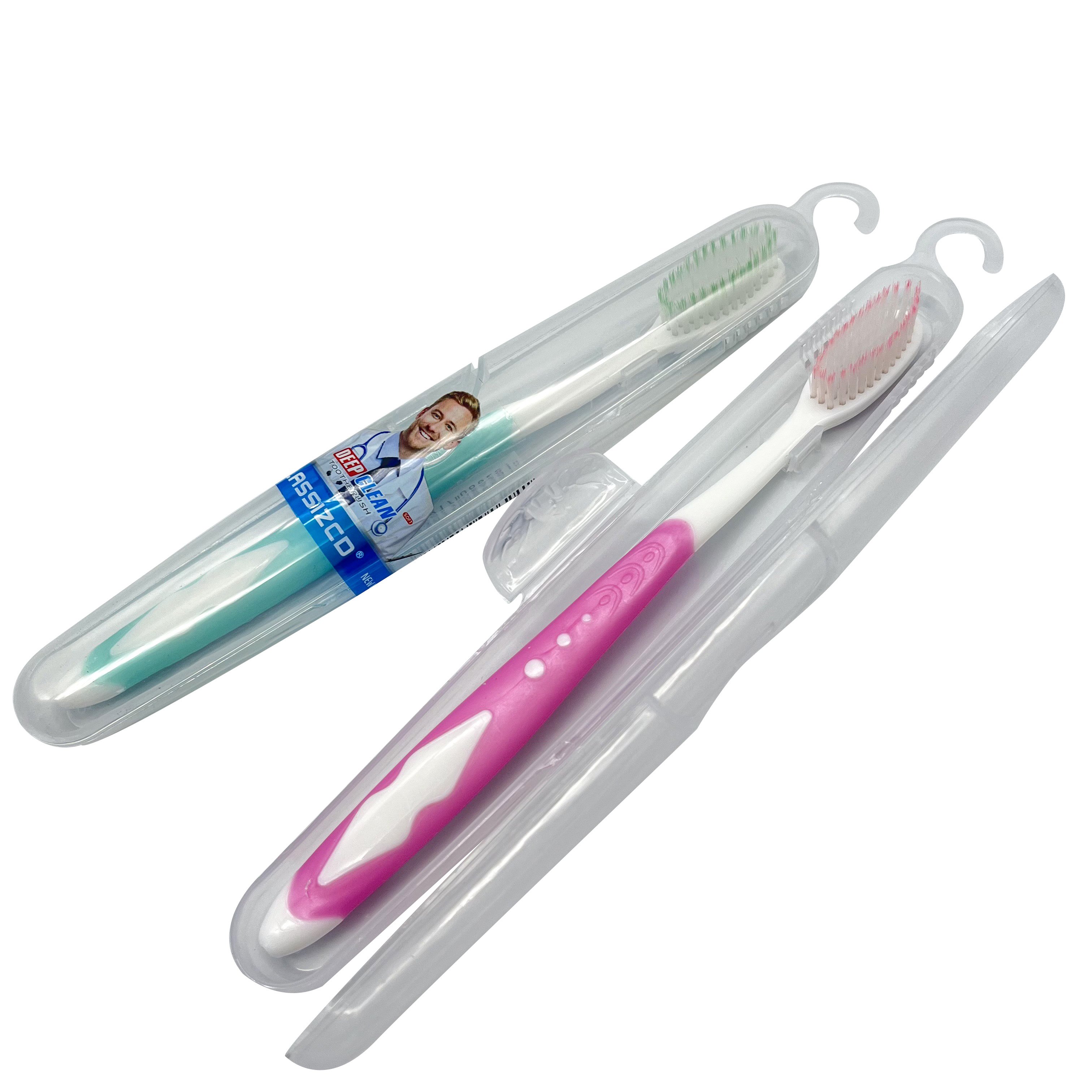 Dozen 50pcs barrels packing soft bristle custom adult's toothbrush