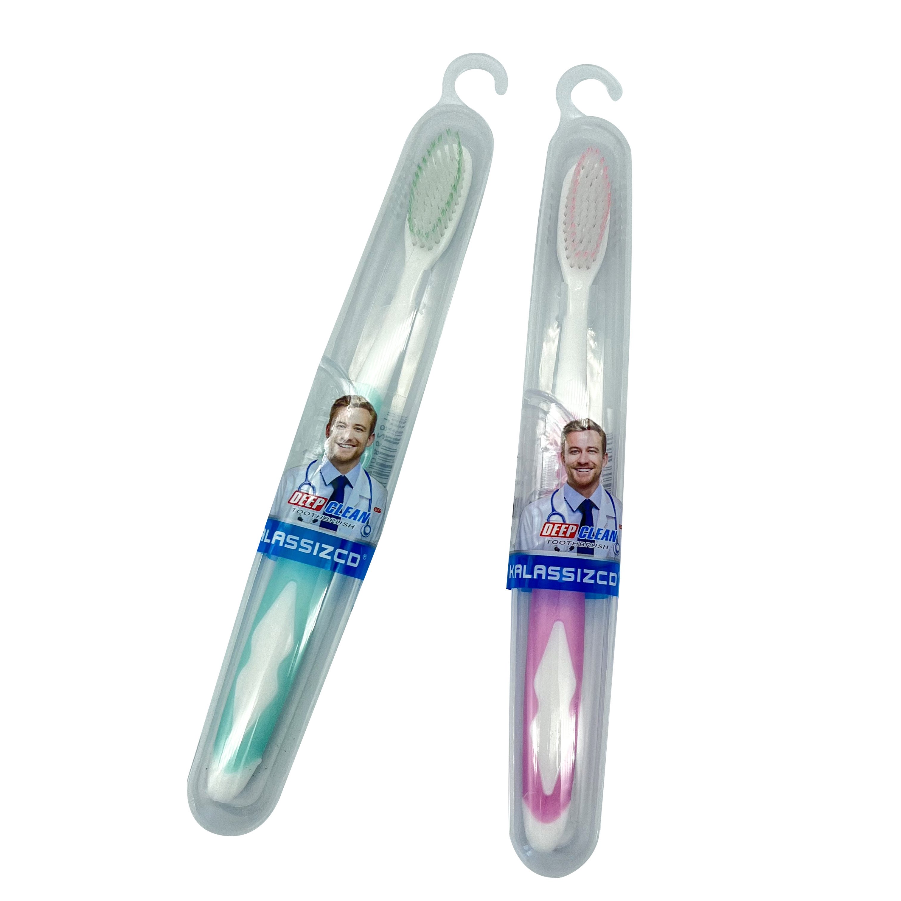 Dozen 50pcs barrels packing soft bristle custom adult's toothbrush