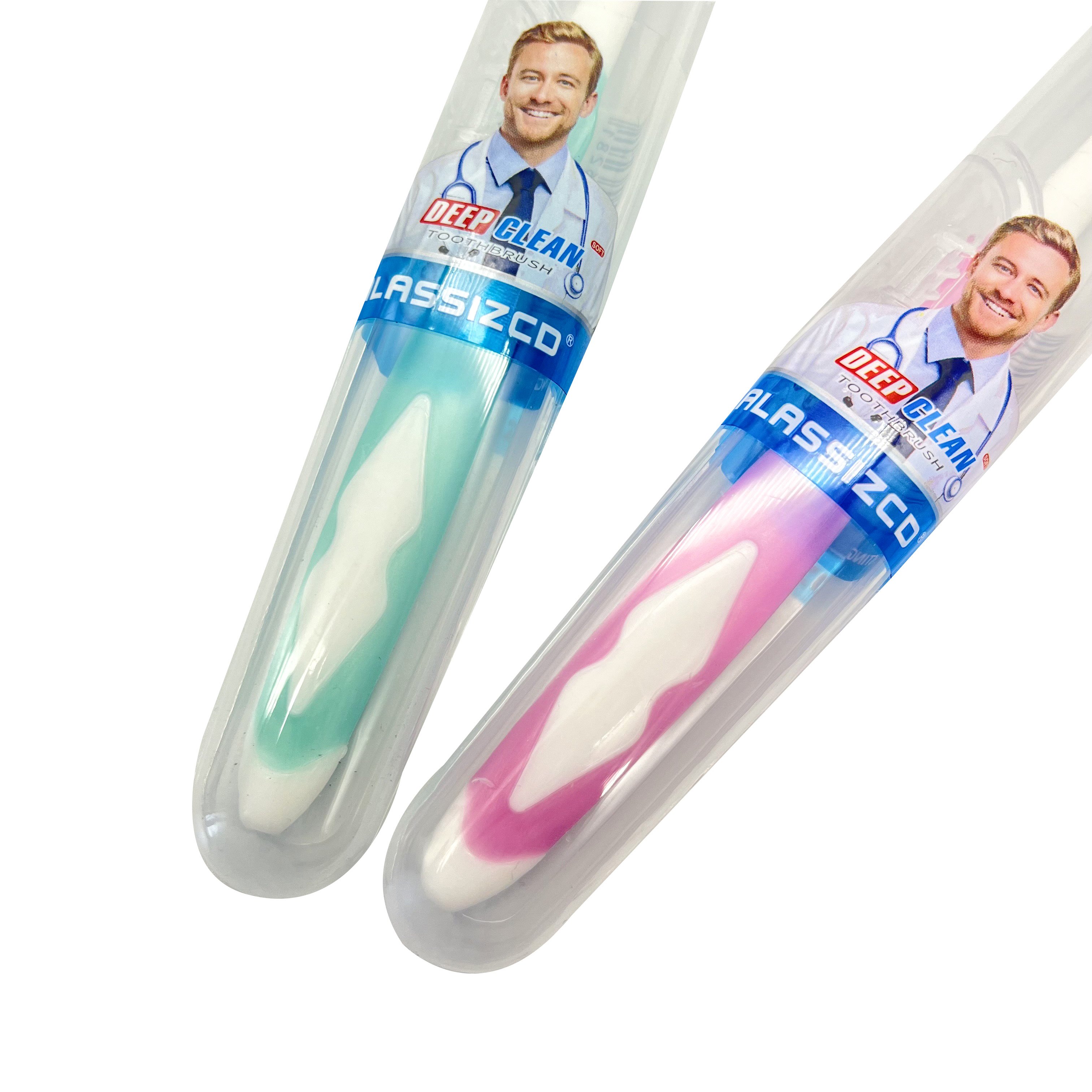 Dozen 50pcs barrels packing soft bristle custom adult's toothbrush