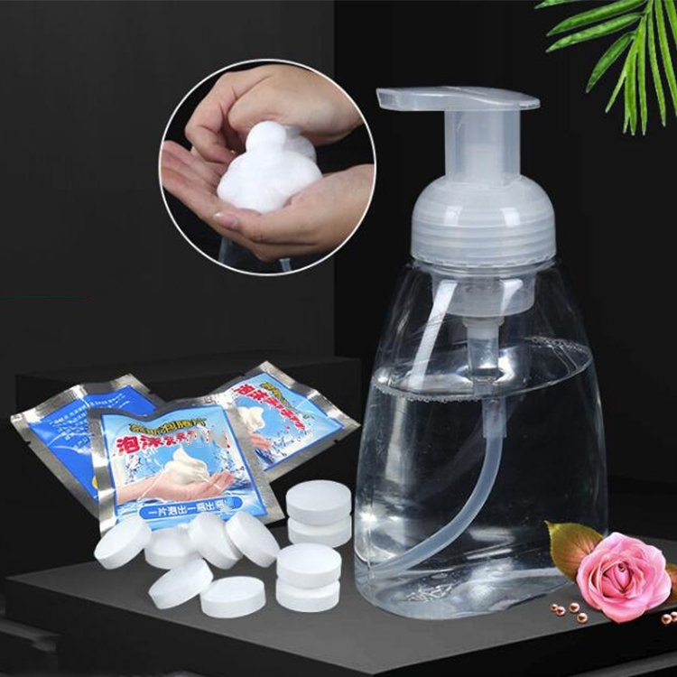 Yijujing solid foam effervescent cleaning hands tablets soap hand soap tablet