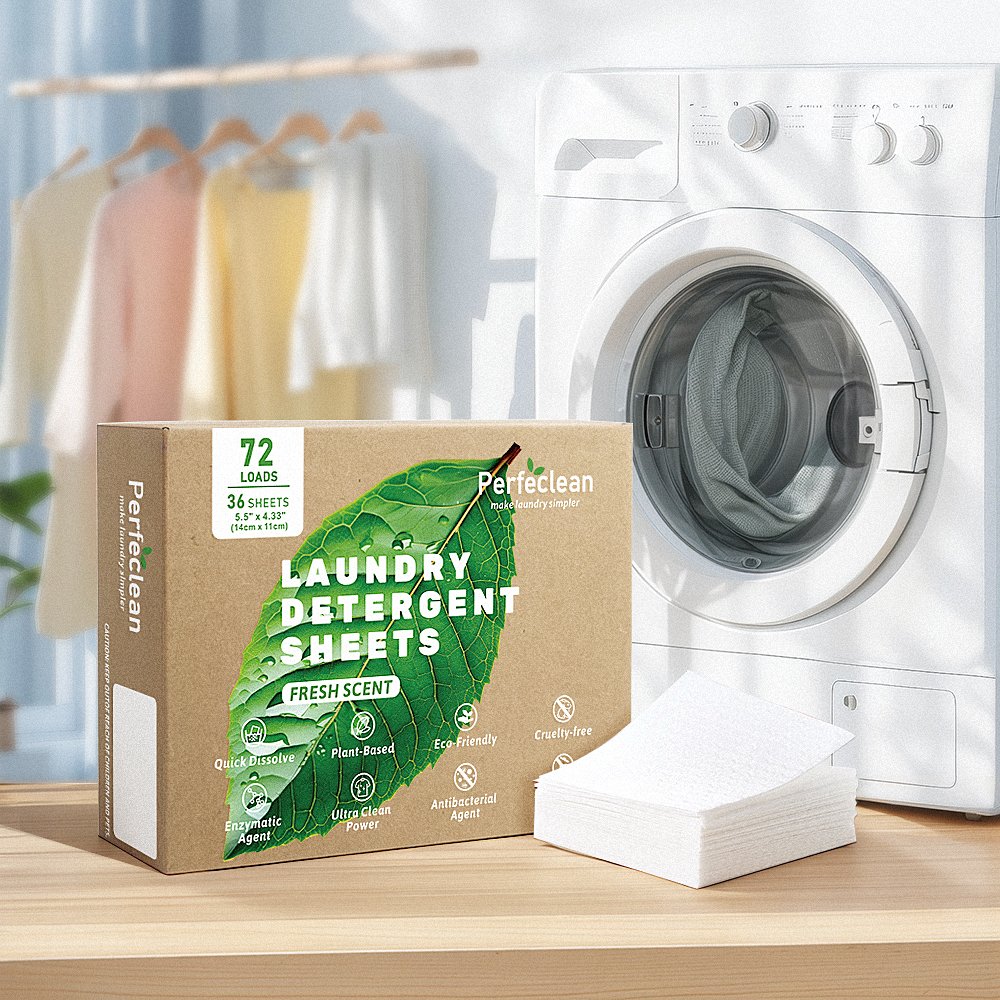 Laundry Detergent Sheets Custom Packaging Laundry Detergent Soap Sheet Solid Paper Hypoallergenic Laundry Detergent Sheets