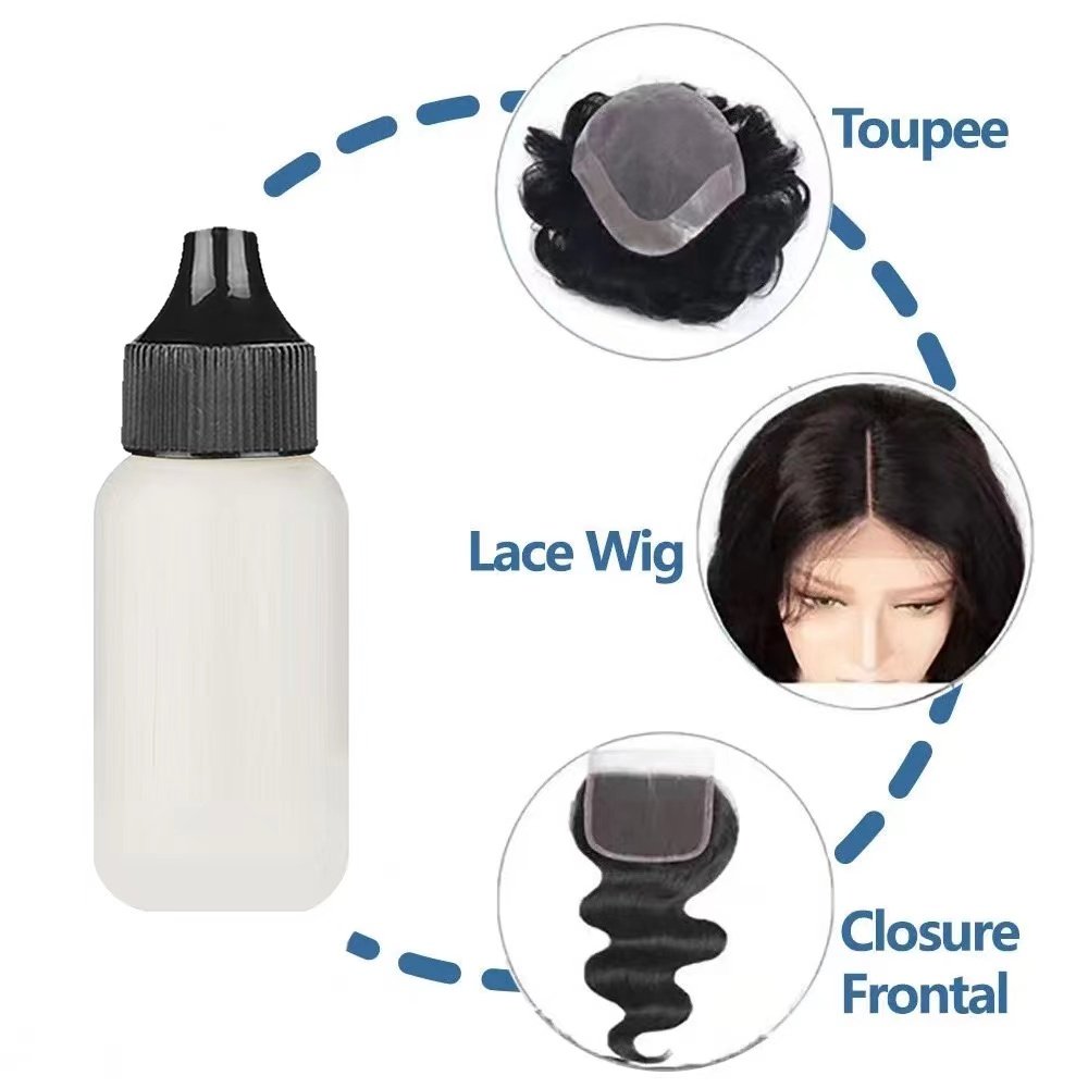 Secure Attachment Lace Wig Fastener Adhesive Glue/Tape Daily Chemicals Plastic Bottles for Wig Fastening