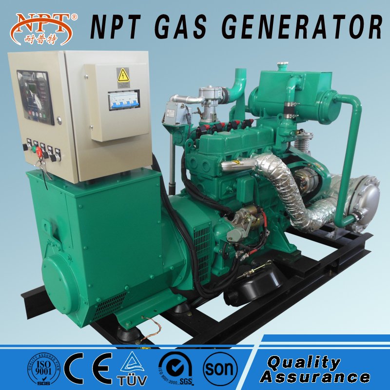 CE Approved Silent 50kw Biogas Generator Set With Cogeneration