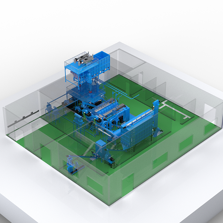 Waste feather recycling equipment converts feathers into keratin, which is used as a feed supplement. Feather meal