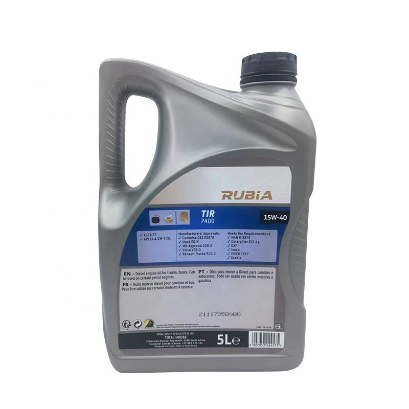 Total Five L15w40 Chi TIR7400 Diesel Engine Oil Heavy Car Trucks Vans Gasoline Oil 6007053024575 BusAPIC1-4/SL