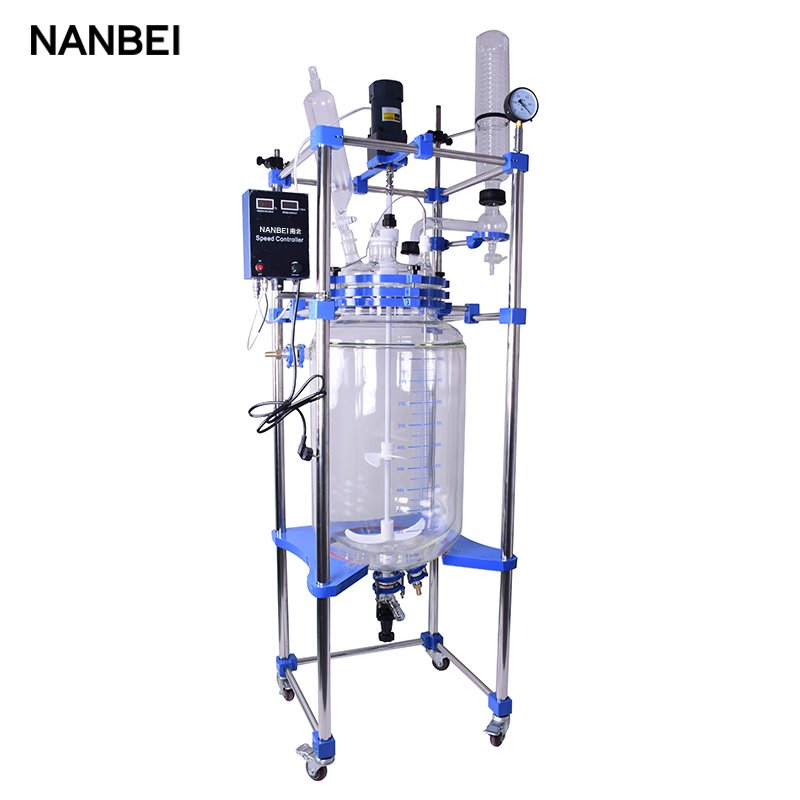100 liters double walled lab jacketed glass reactor for chemical