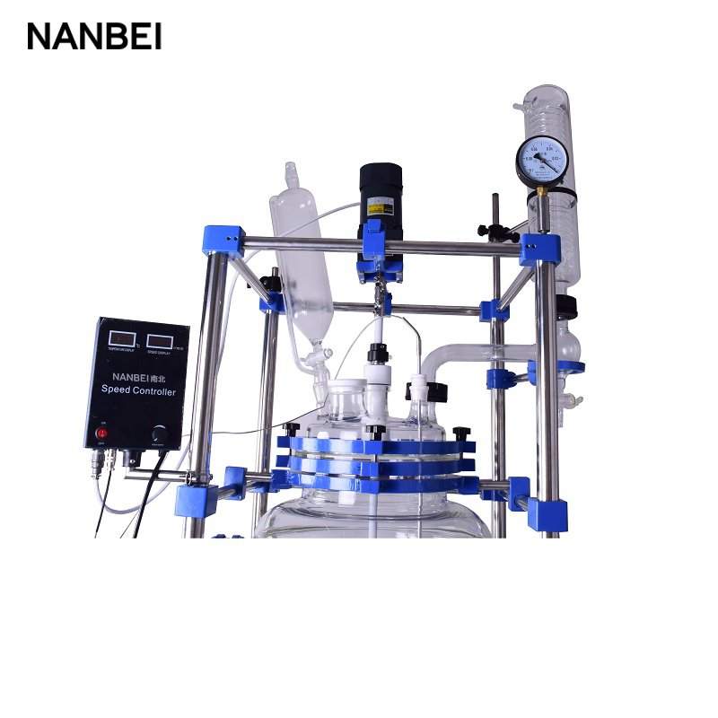 100 liters double walled lab jacketed glass reactor for chemical