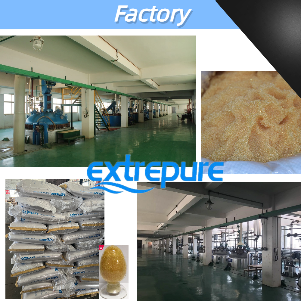 Heavy Metal Adsorption Resin Beads Ion Exchange Chemical Purification Exchange Resin For Hydrometallurgy