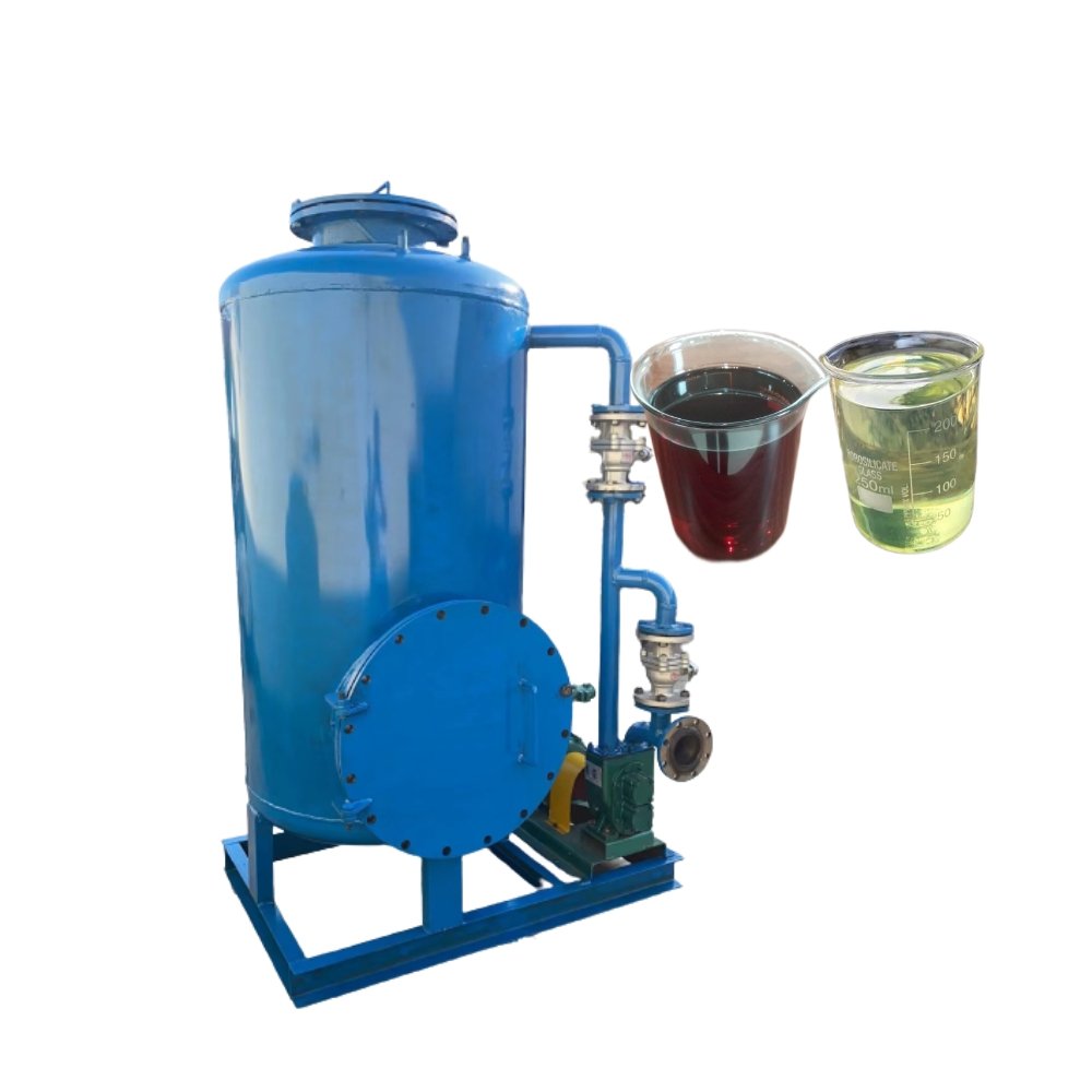 high speed low investment waste oil filtration diesel refining machine