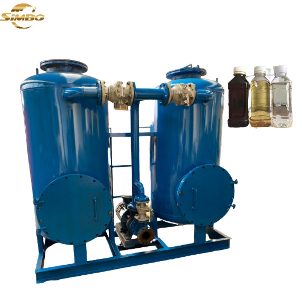 high speed low investment waste oil filtration diesel refining machine