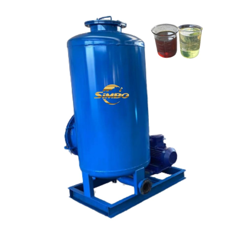 high speed low investment waste oil filtration diesel refining machine