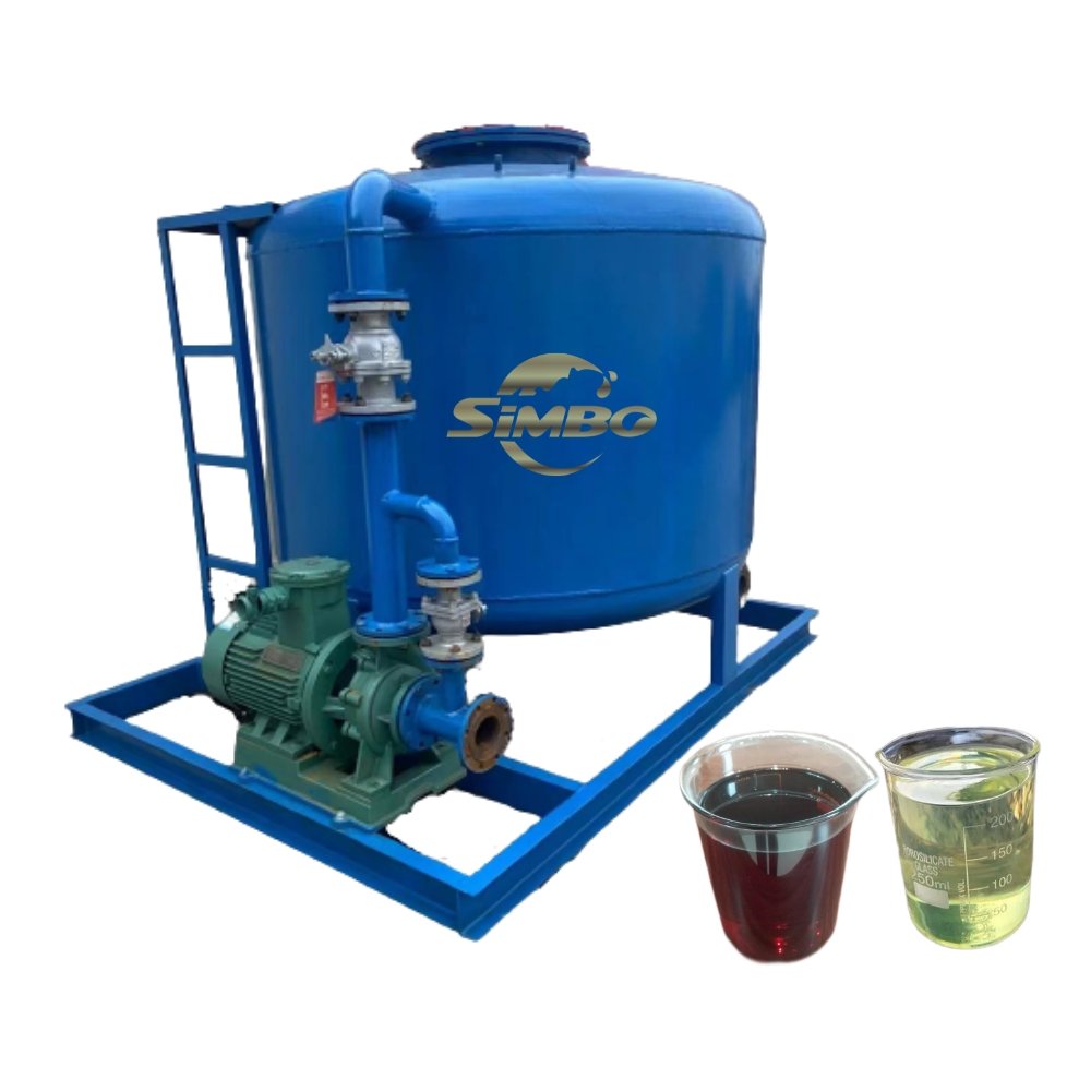 high speed low investment waste oil filtration diesel refining machine