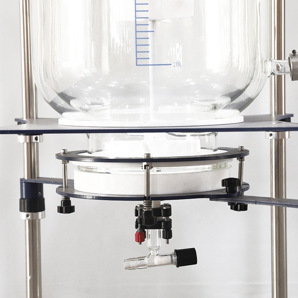 CBD Extraction System Biodiesel Reactor 100l Double Layer Glass Reactor S212-100L