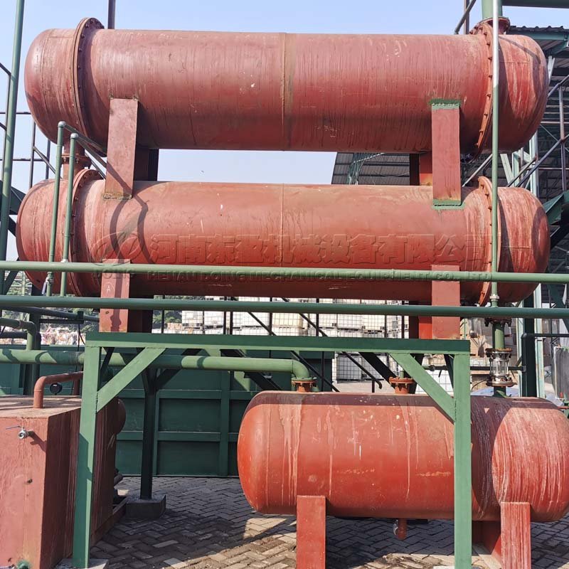 Waste plastic to biodiesel plant Plastic pyrolysis plant old tires recycling machine