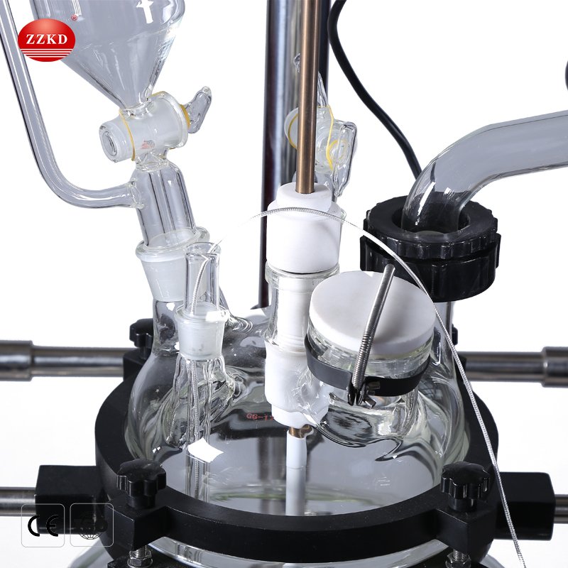 50L Double Lab Jacket Glass Reactor Continuous Stirred-tank Reactor Price