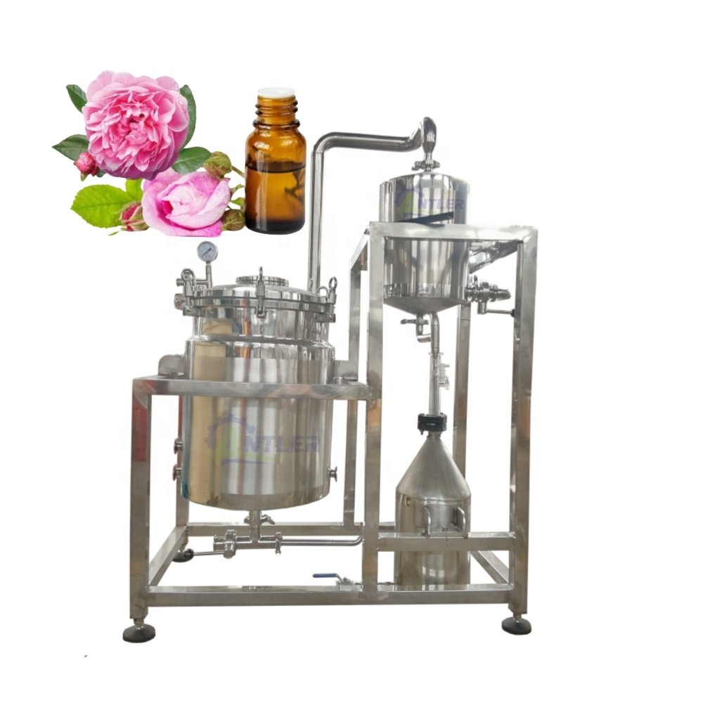 New Design 100L Steam Water Extraction Distiller Machine For Lavender Essential Oil