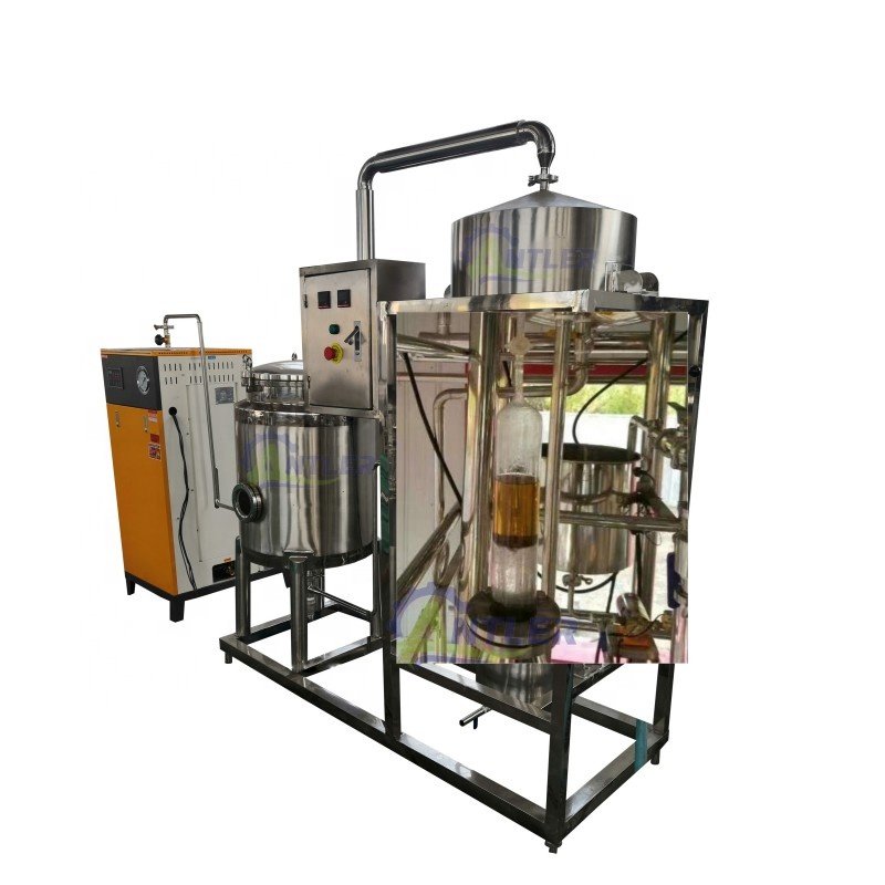 New Design 100L Steam Water Extraction Distiller Machine For Lavender Essential Oil