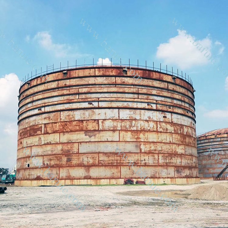 Petroleum refinery oil storage tank cone or dome roof tanks for storage of fuel asphalt or chemicals