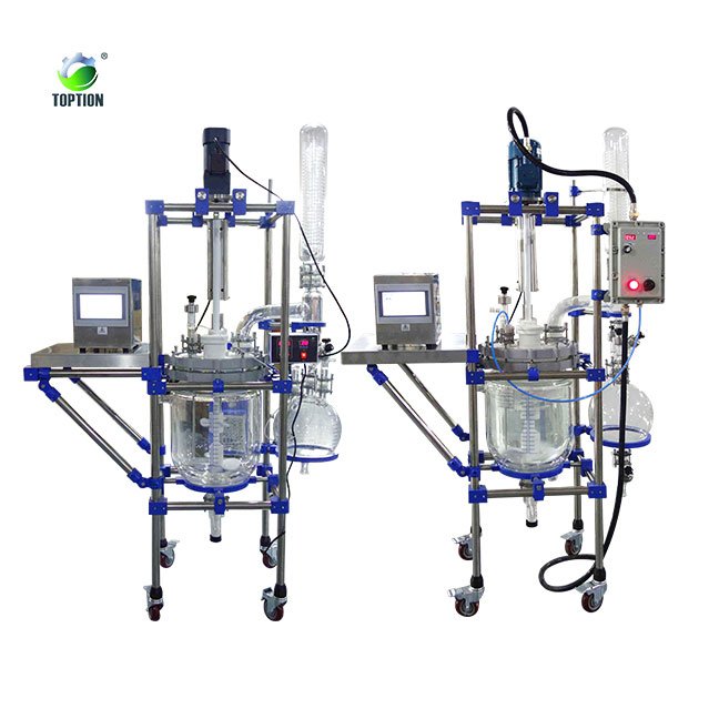 Glass jacketed stirring ultrasonic biodiesel reactor