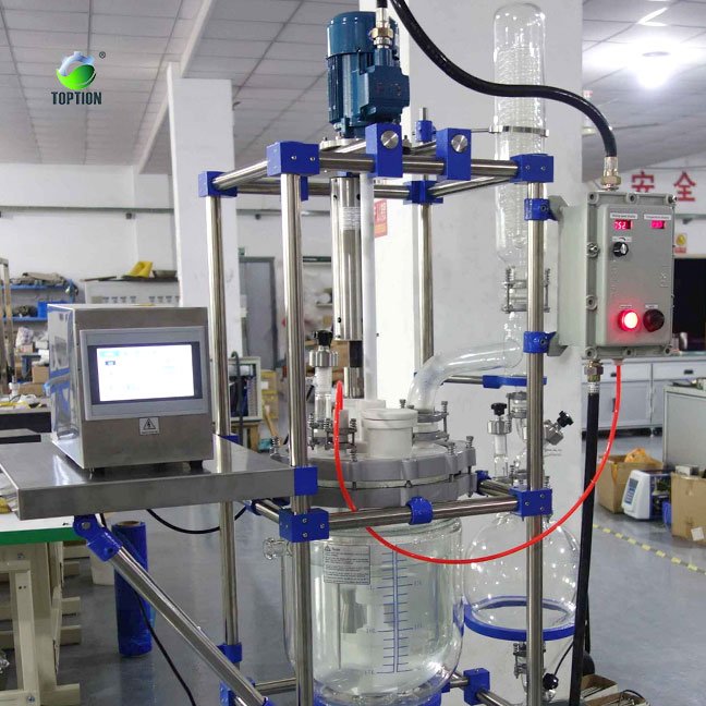Glass jacketed stirring ultrasonic biodiesel reactor