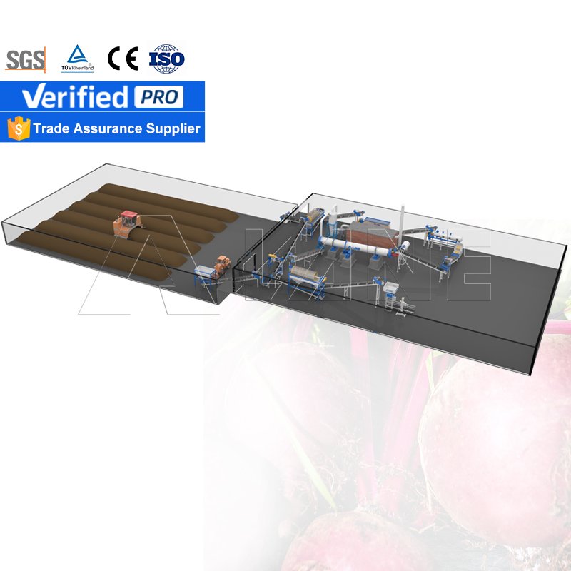LANE Brazil Sugar Residue Biochar Potassium Humate Fertilizer Making Machine Organic Fertilizer Production Line