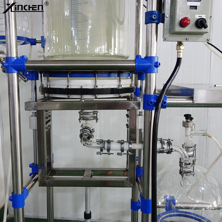 continuous Ultrasonic Cavitation Reactor Turnkey Bottom Filter Biodiesel Production Jacket Glass Ultrasonic Reactor