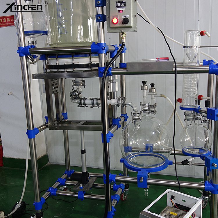 continuous Ultrasonic Cavitation Reactor Turnkey Bottom Filter Biodiesel Production Jacket Glass Ultrasonic Reactor