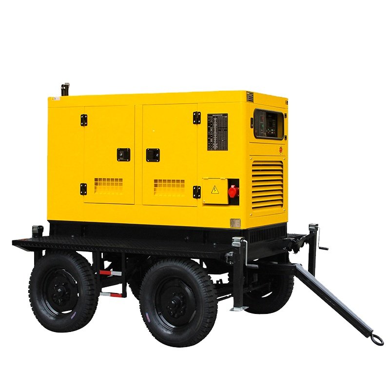 110V/220V 60Hz AC 3 Phase 4 Wire 40kW/50kva Mobile Trailer Diesel Genset Generator With FAWDE Engine And Leroy Somer Alternator