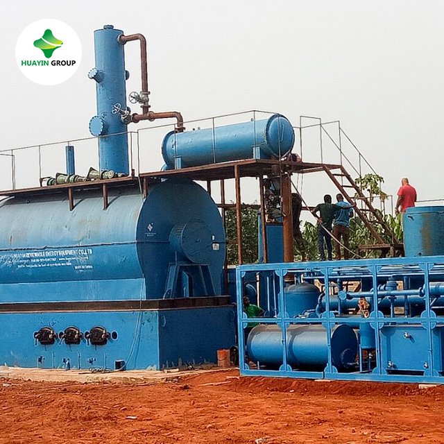 Used motor oil refining machine for diesel and petrol extraction distillation plant