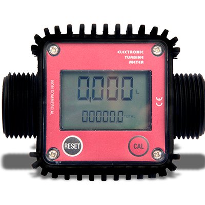 Electronic Gauge Digital Diesel Liquid Flow Pressure Adblue K24 Electric Turbine Meter+