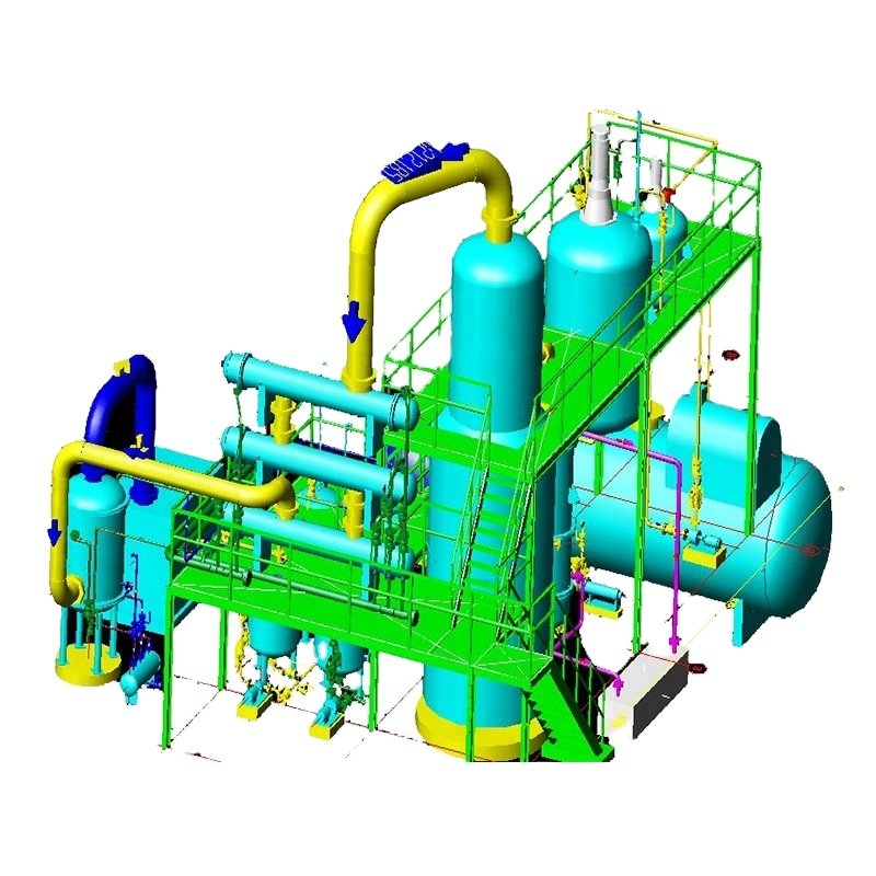 Black Diesel Engine Oil Distillation Recycling Machine/car oil filter making machine