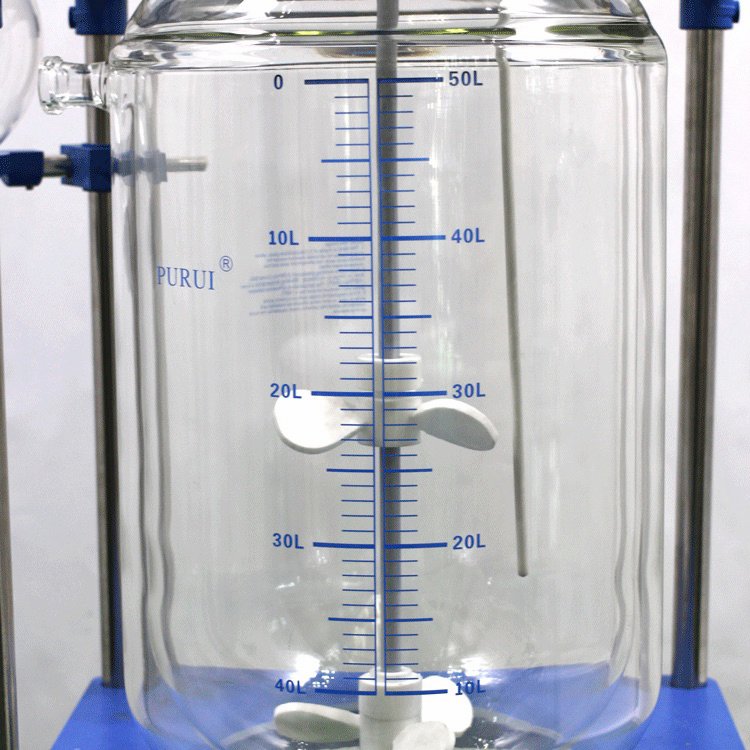 30l industrial chemical biodiesel jacketed glass reactor