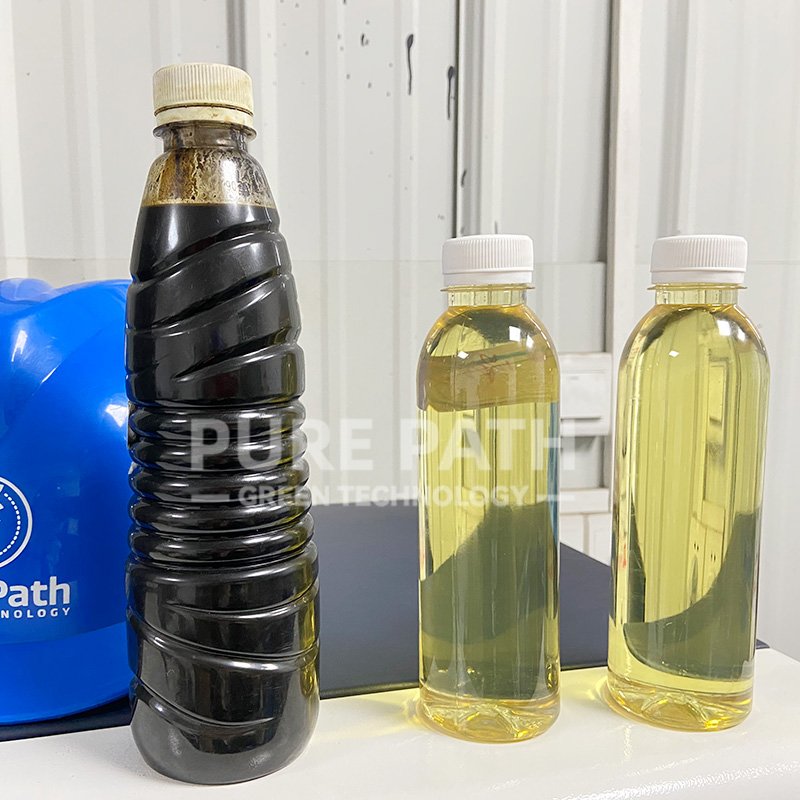 Used Engine Oil Recycling Machine To Rerefing Used Engine Oil Into New Group I Sn150 To Sn500 Base Oil