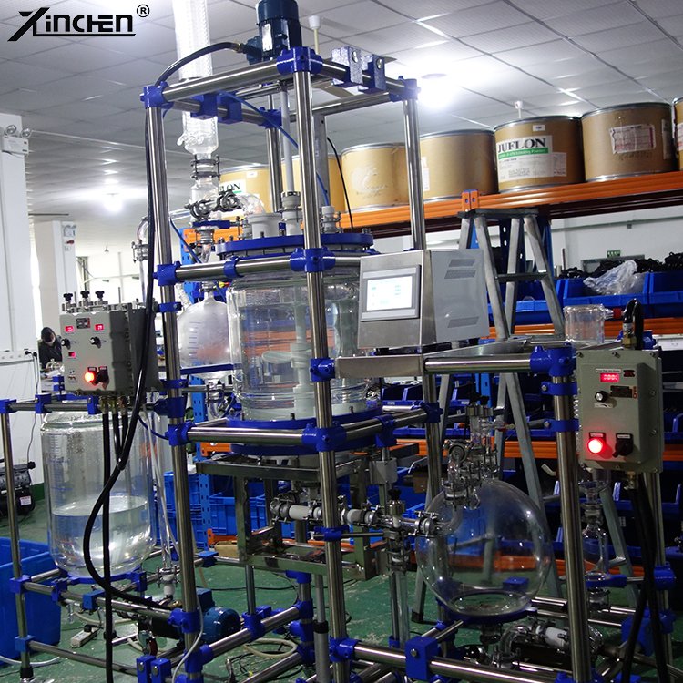 continuous Ultrasonic Cavitation Reactor Turnkey Bottom Filter Biodiesel Production Jacket Glass Ultrasonic Reactor